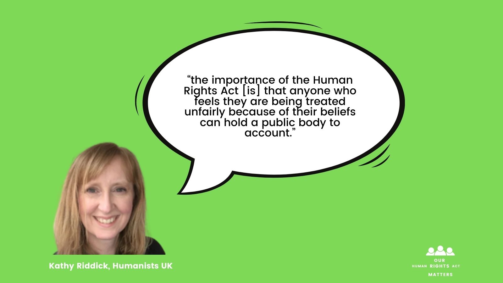 Why our Human Rights Act Matters...to humanists