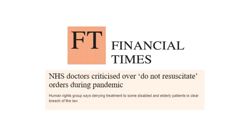 Heading of Financial Times article