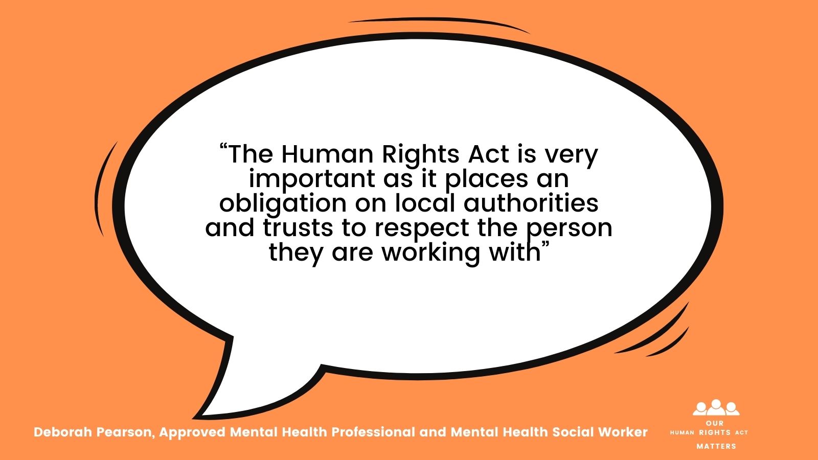 Why our Human Rights Act Matters...to a mental health professional